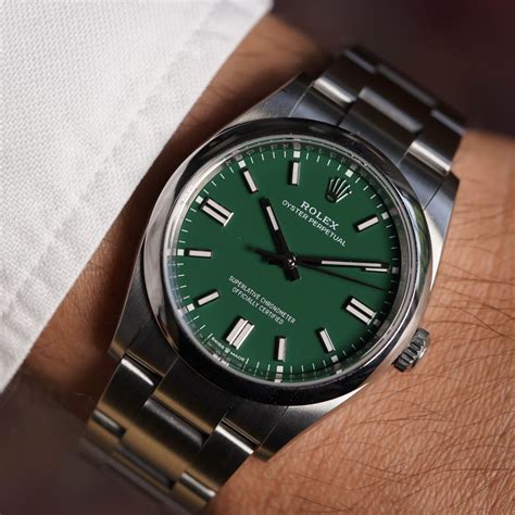 rolex 126000 green|Rolex oyster perpetual price guide.